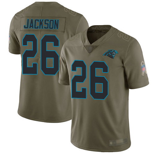 Carolina Panthers Limited Olive Men Donte Jackson Jersey NFL Football #26 2017 Salute to Service->carolina panthers->NFL Jersey